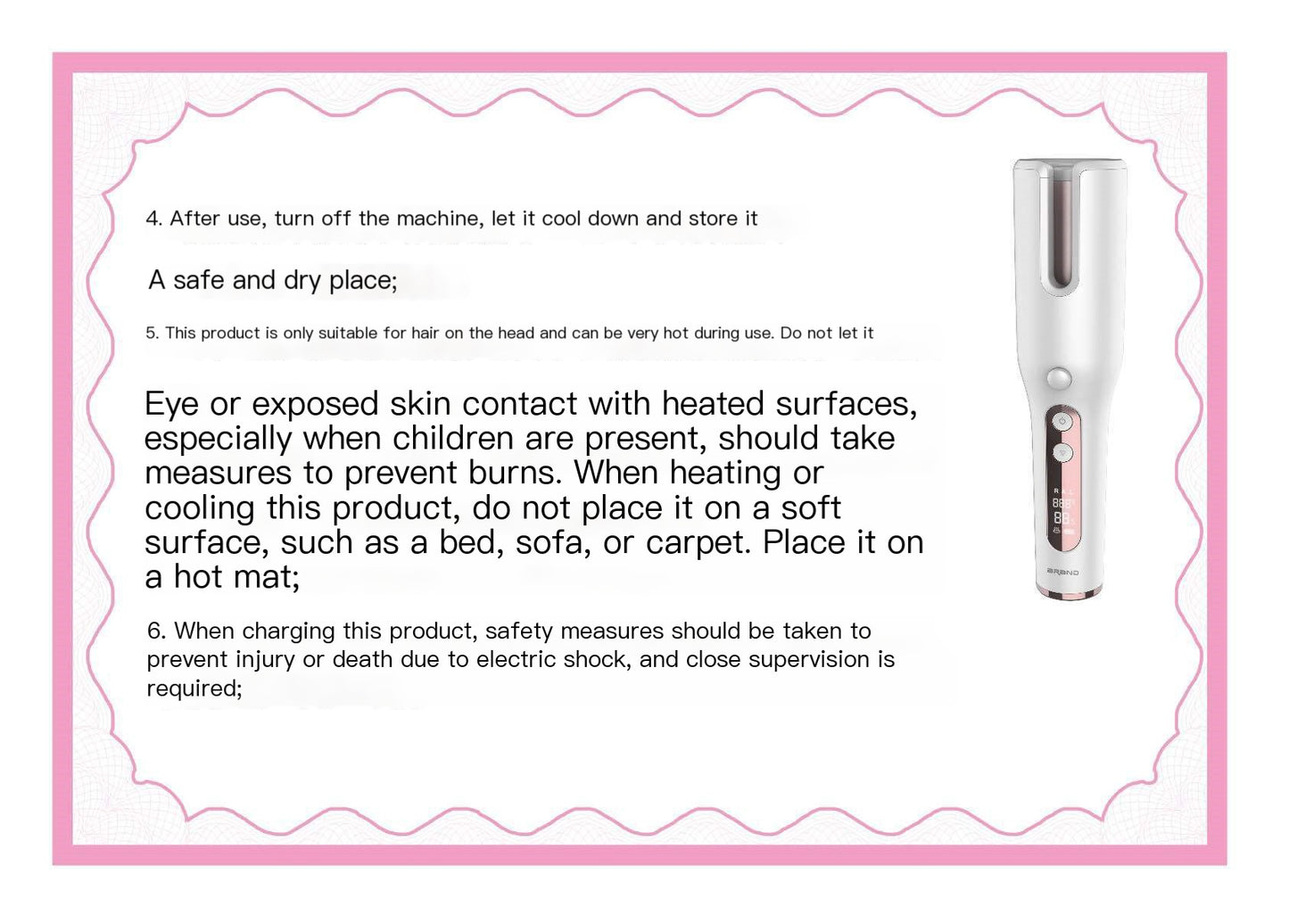 Wireless Automatic Hair Curler