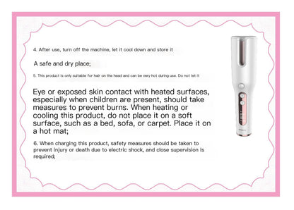 Wireless Automatic Hair Curler