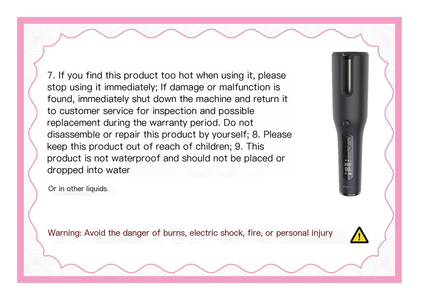 Wireless Automatic Hair Curler