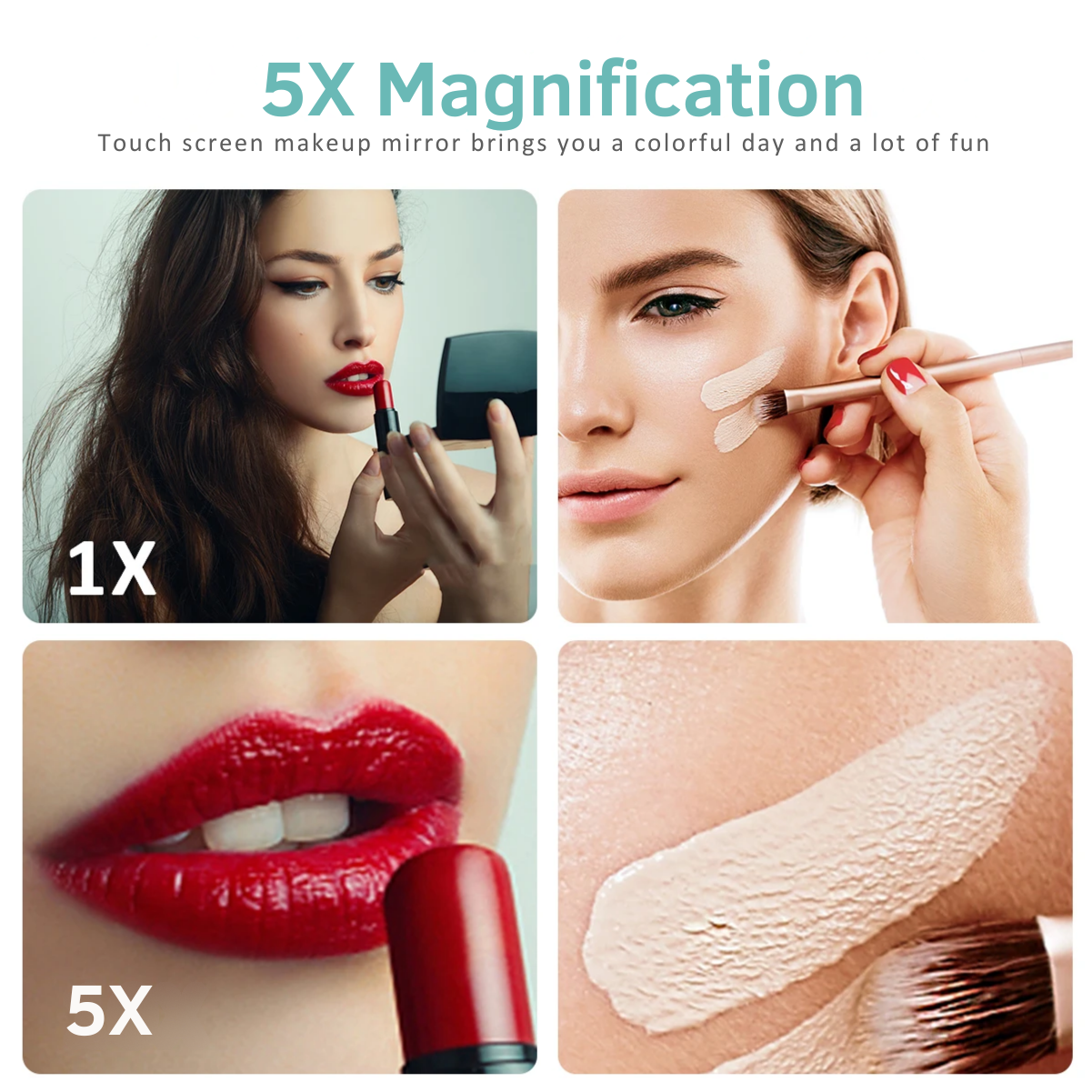 Multifunctional LED Makeup Mirror