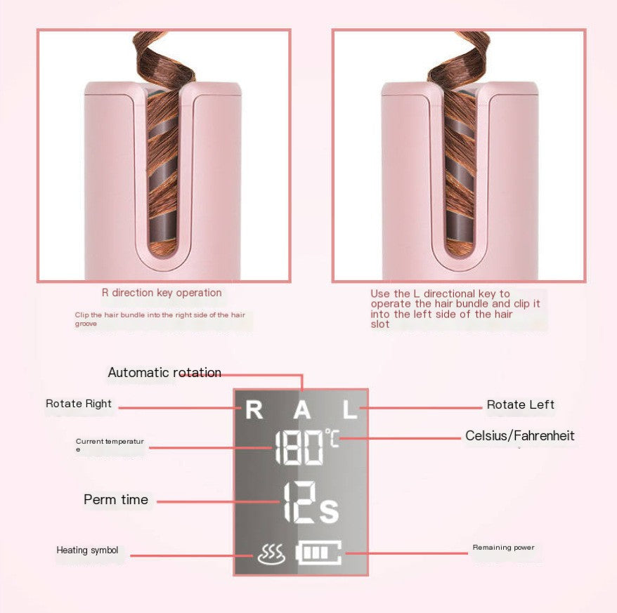 Wireless Automatic Hair Curler