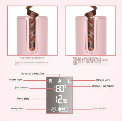 Wireless Automatic Hair Curler