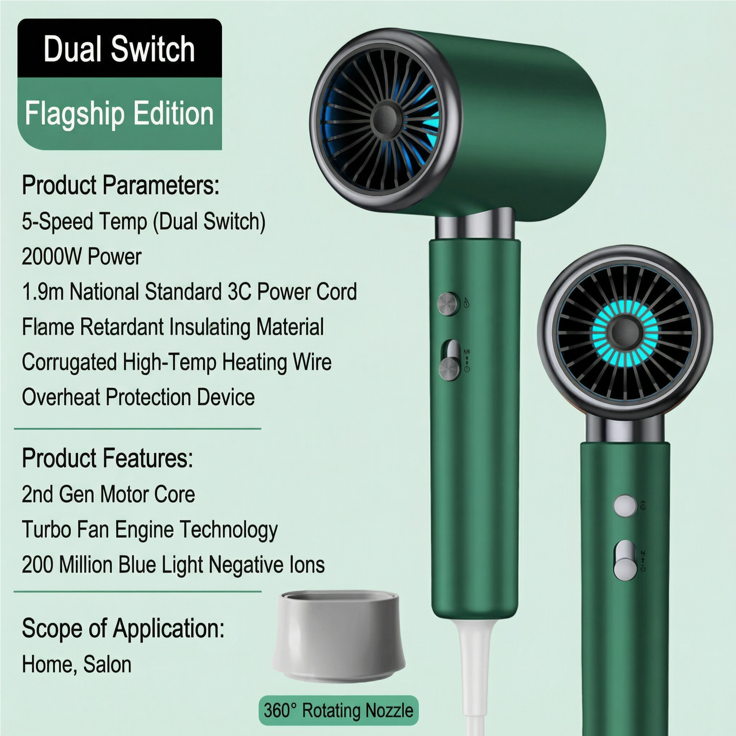 High-Power Hair Dryer