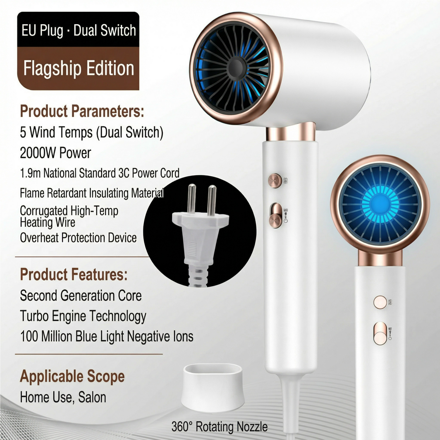 High-Power Hair Dryer