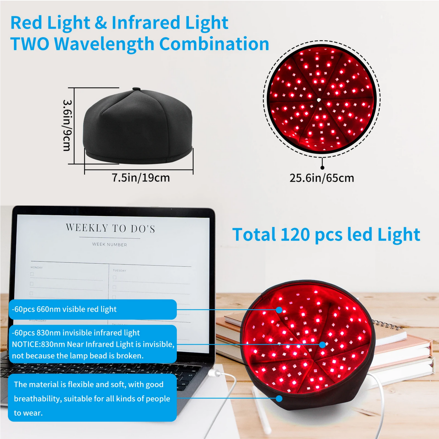 Infrared Hair Growth Cap